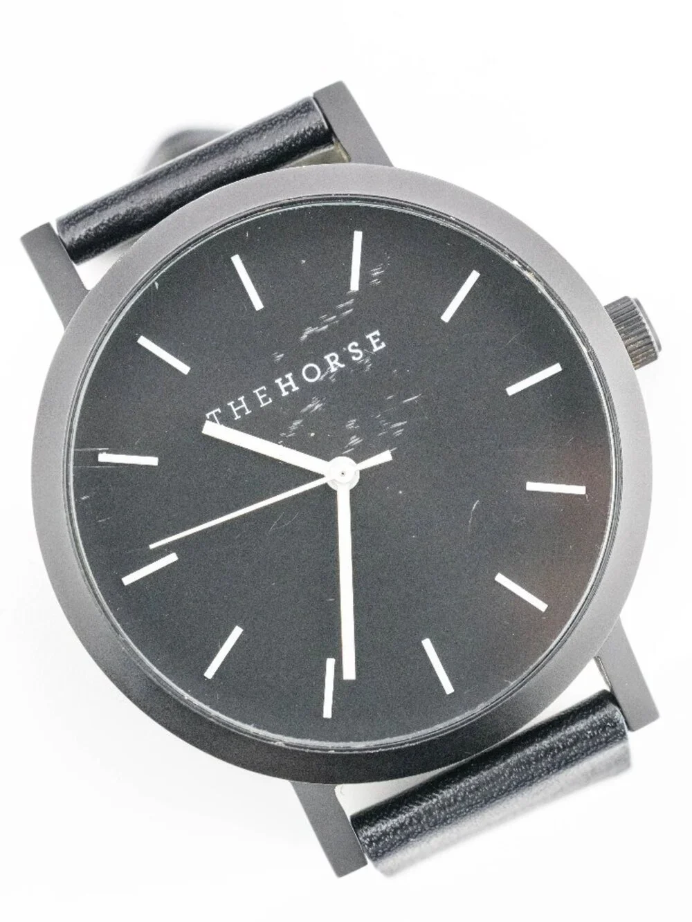 The Horse Genuine Leather Band Quartz Analog Men's Watch New Battery